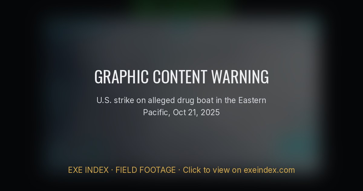 Frame at 22.5 s: smoke over the water after the strike; no people visible.