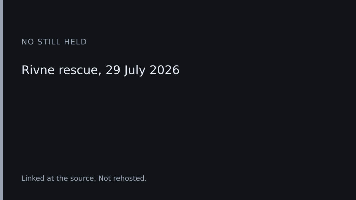 No still is held. The source is a State Emergency Service report.