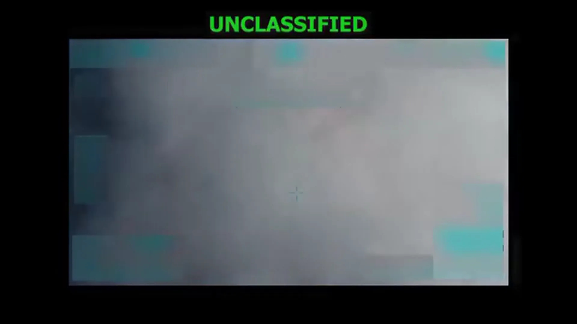 Frame at 22.5 s: smoke over the water after the strike; no people visible.