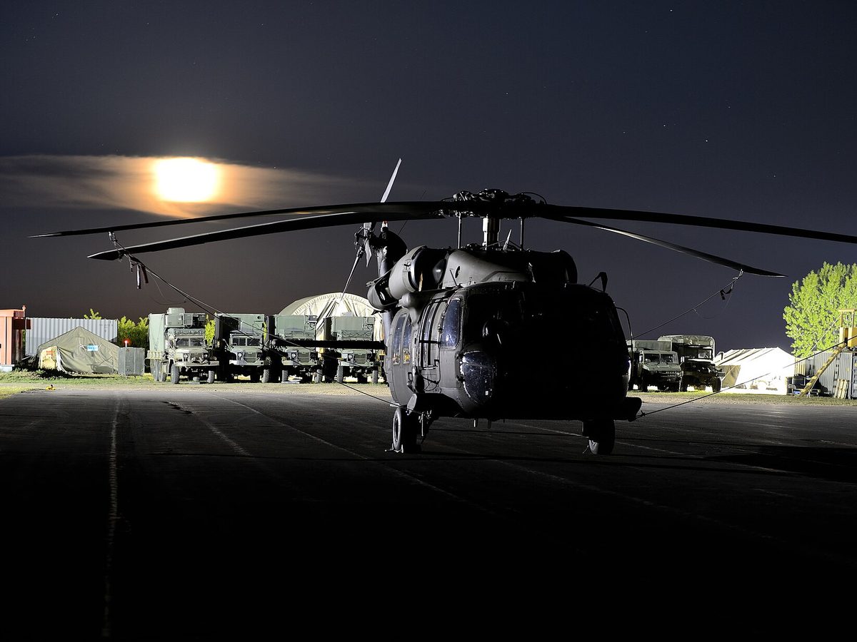 File, May 2013: the CFB Wainwright tarmac at night · not from Oct 17