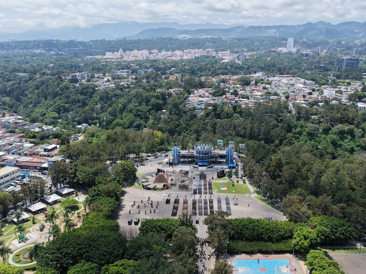 File, Jun 30, 2026: aerial view of the Campo Marte complex, Guatemala City · not from this shooting