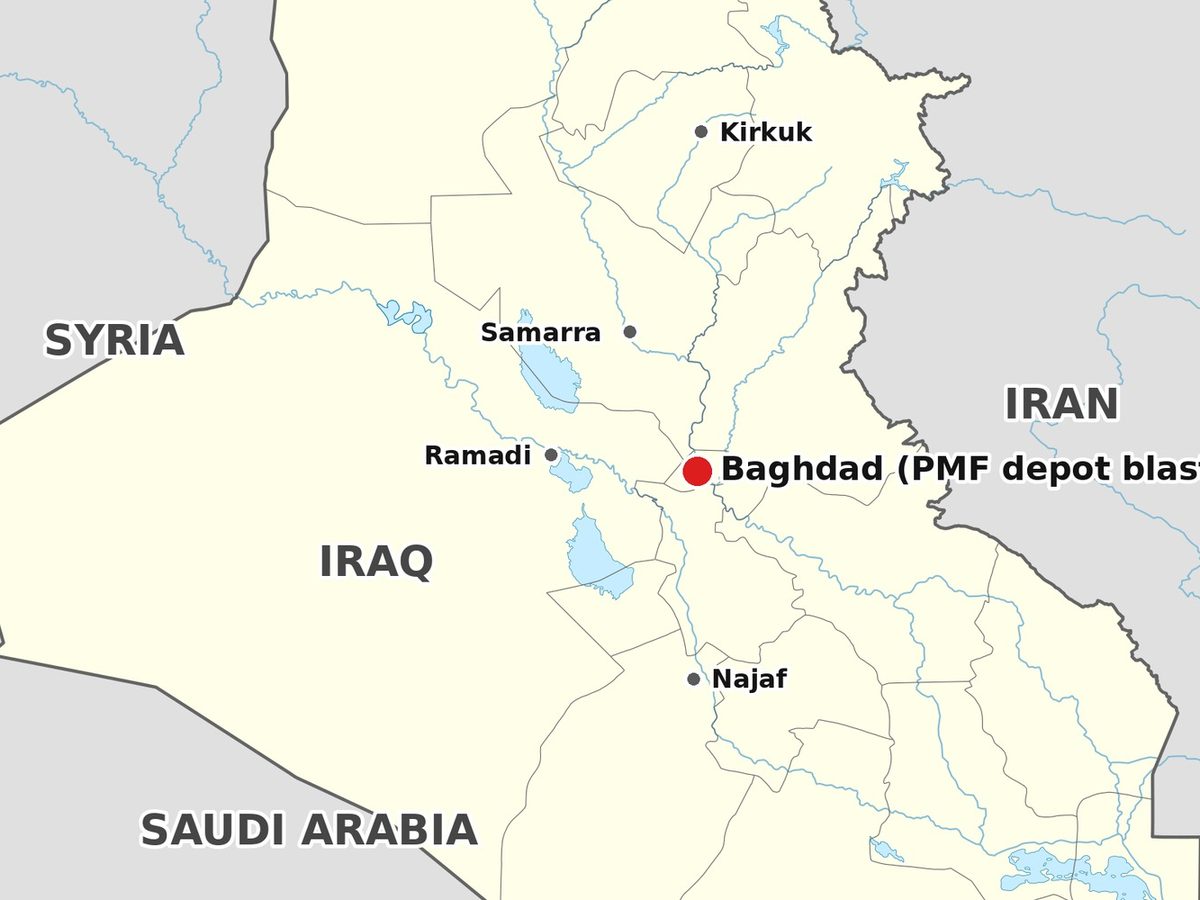 Map: Baghdad, where the PMF ammunition depot exploded