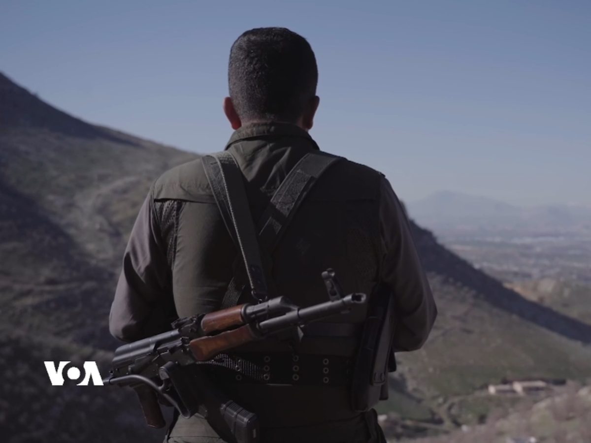 File, Mar 2026: a Komala fighter at a camp in Iraq's Kurdistan Region · not from Oct 17