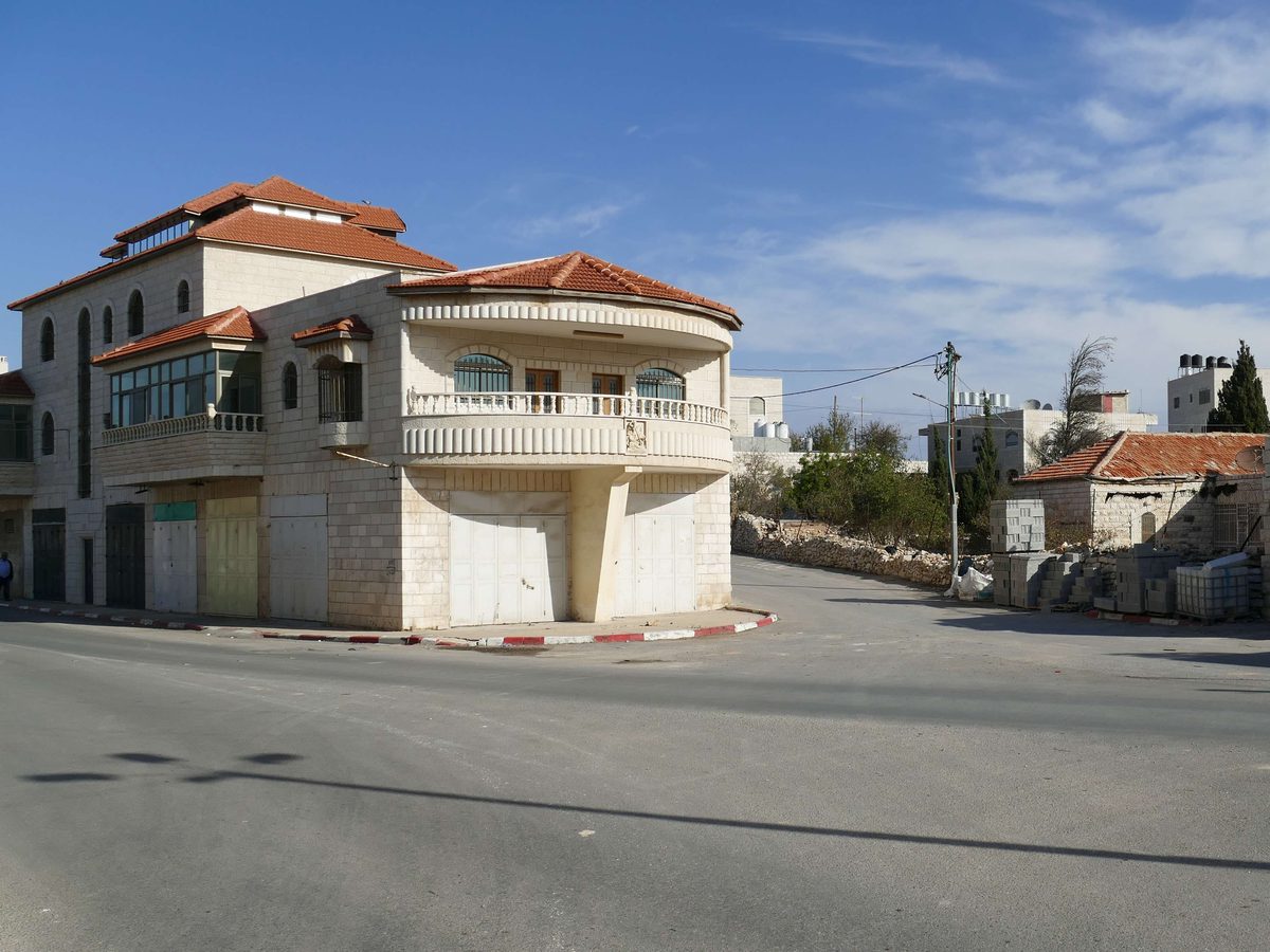 File, Nov 2018: a street in Taybeh, West Bank · not from the Oct 17 attack