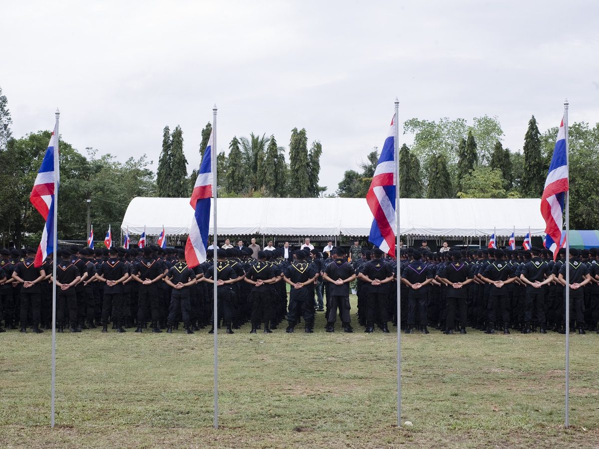 File, Jan 7, 2010: Thai paramilitary rangers in the southern border provinces · not from the Oct 17 clash