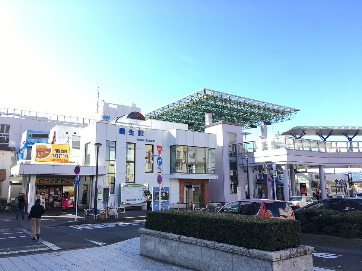 File, Dec 2019: JR Fussa Station east exit; the attack was about 300 m east · not from Oct 18