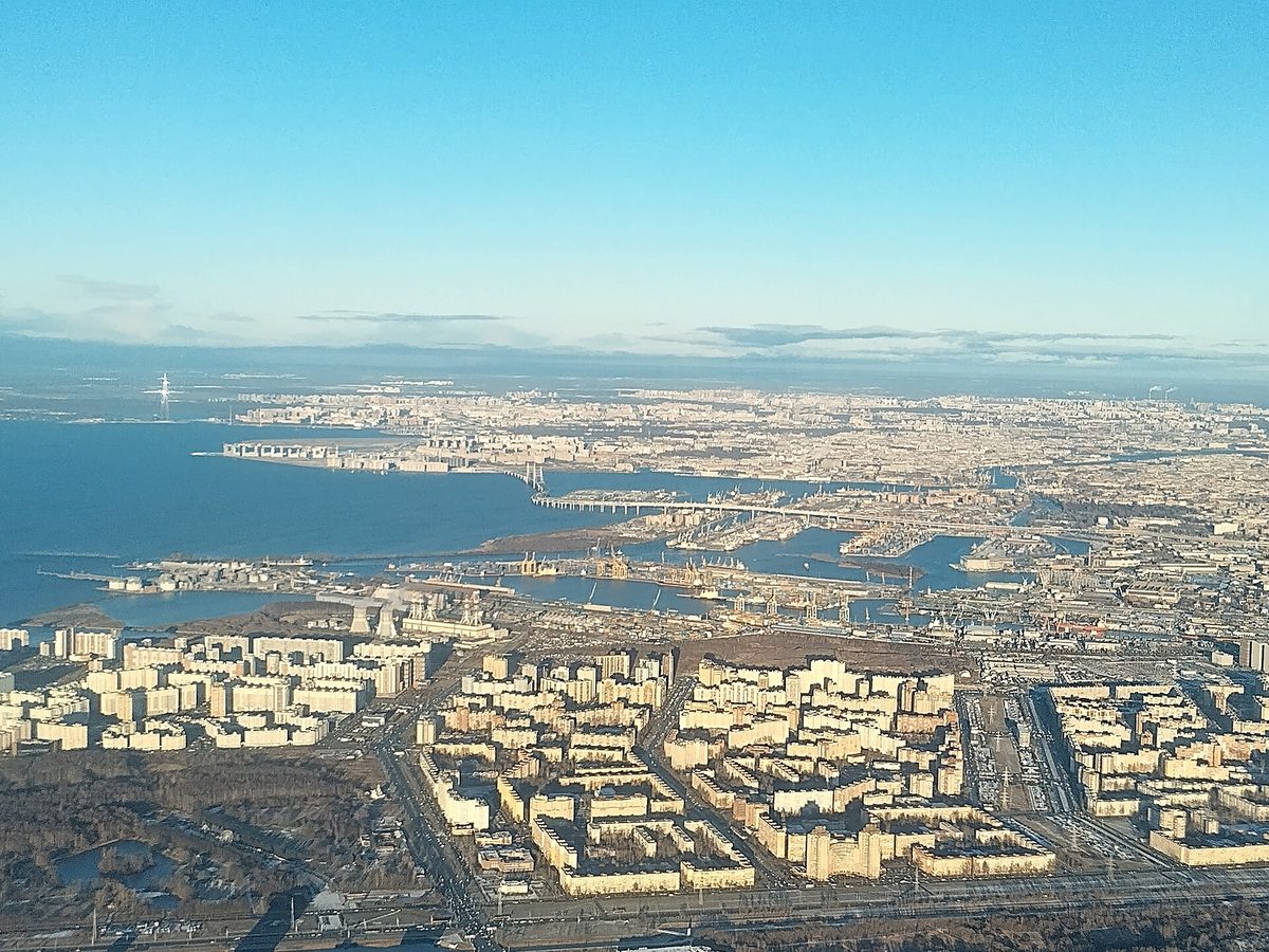 File, Nov 2024: aerial view of the Port of St. Petersburg · not from Oct 18