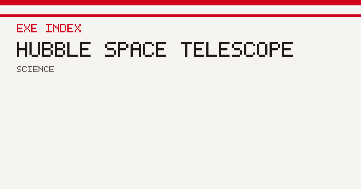 Hubble Space Telescope