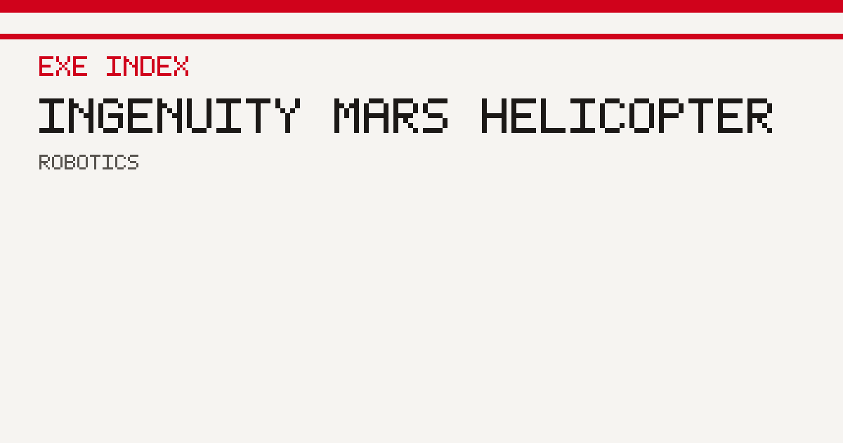 Ingenuity Mars helicopter