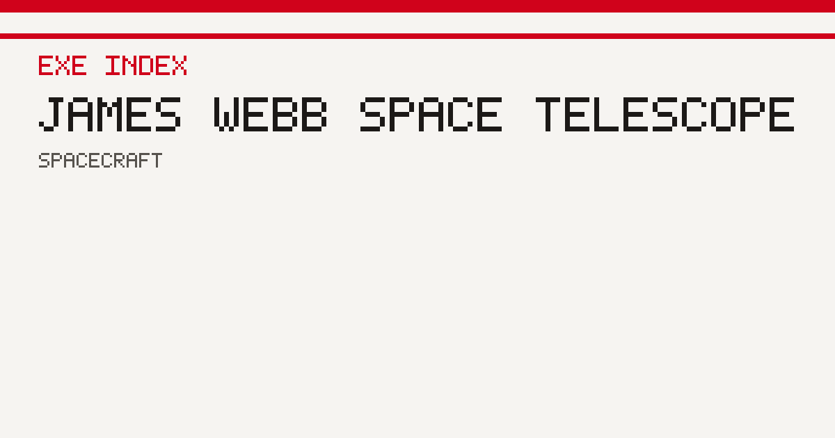 James Webb Space Telescope