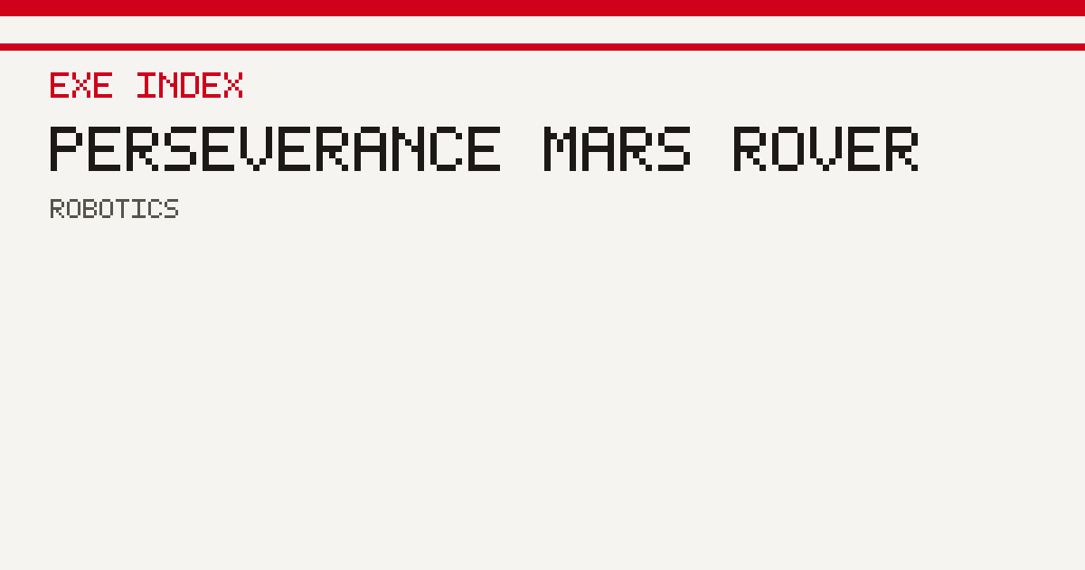 Perseverance Mars rover